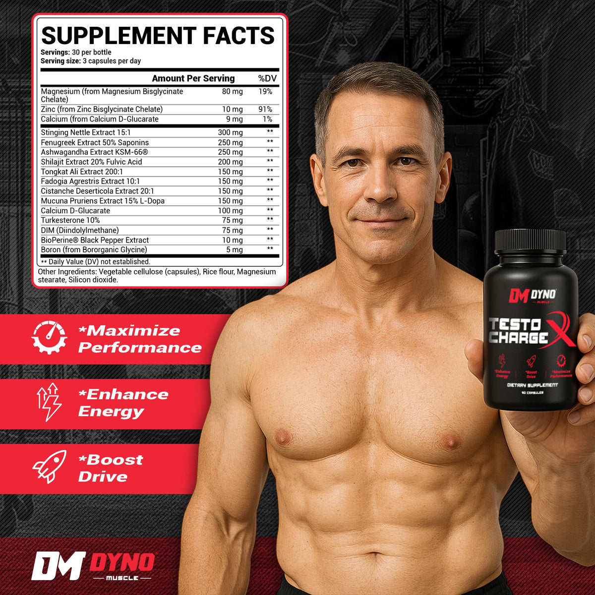 TestoCharge X – Dyno Muscle